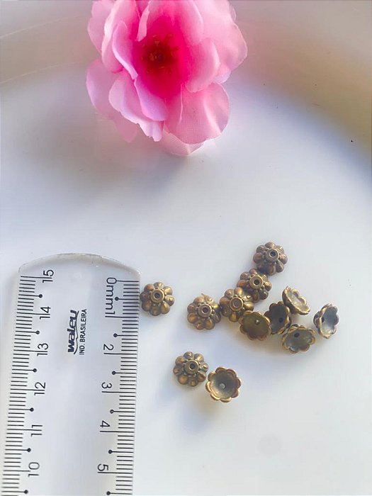 Tulipa ABS 8mm Copo Ouro Velho 2gr